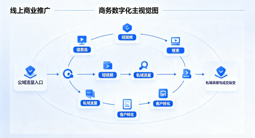 开平区线上商业推广怎么做？全域流量闭环搭建与低成本转化实战指南